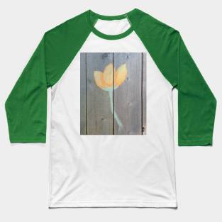 Flower on Fence Baseball T-Shirt